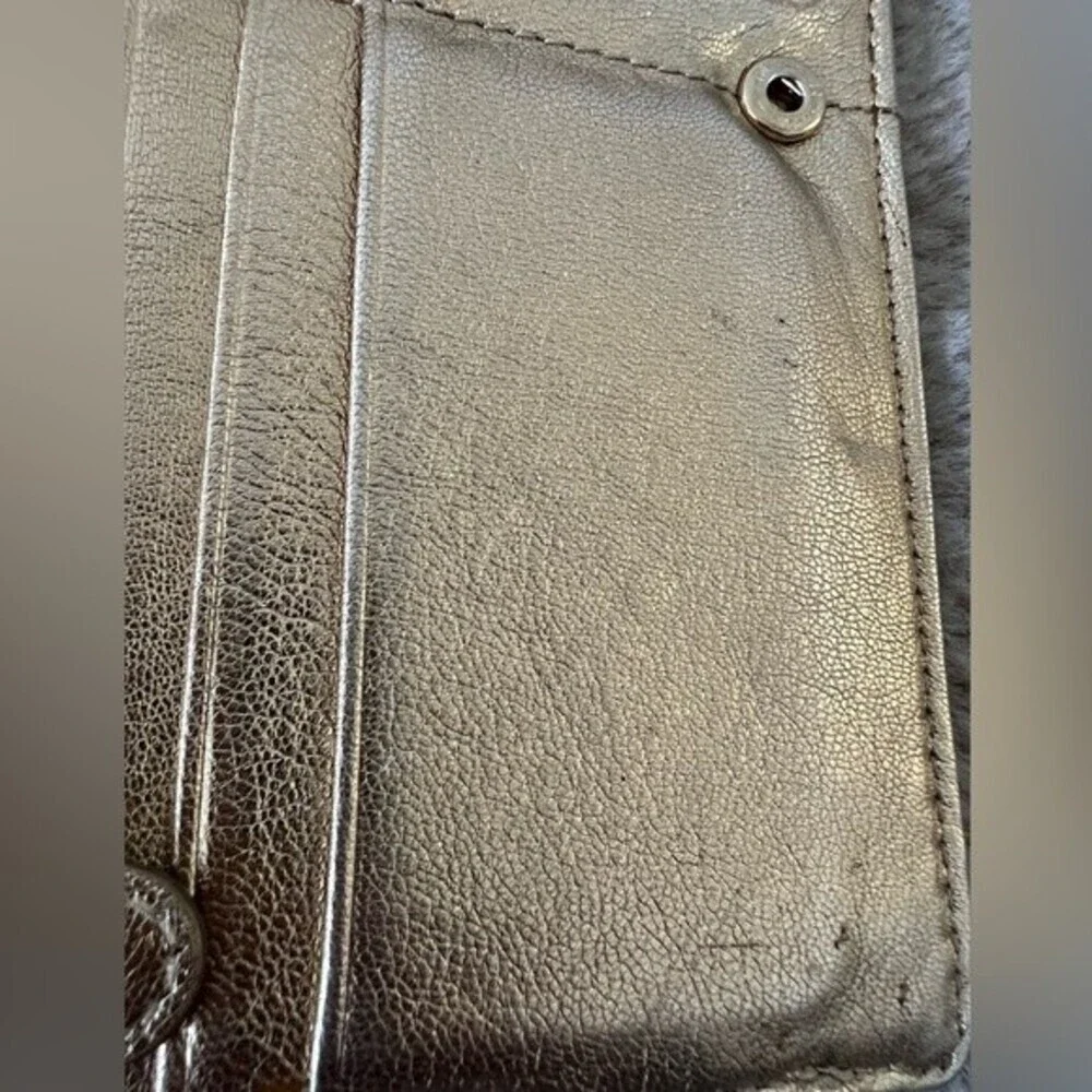 Michael Kors Metallic Gold Chain Crossbody Shoulder Bag Purse